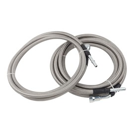 MUCO Stainless Fuel Line kit QFF0004SS Flexible Braided Lines Stainless Steel Compatible with Chevy Silverado 1500 Crew Cab/Short/Long Bed V8 Gas Engine 2004 2005 2006 2007 Quick Fix Kit CrewCab