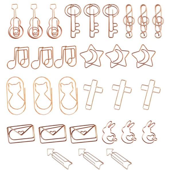 WHYCNJL Pack of 30 Paper Clips Paper Clips with Crosses,