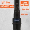 Precisebuilt 1/2" Drive 200-1000 in-lb Click Tech Torque Wrench