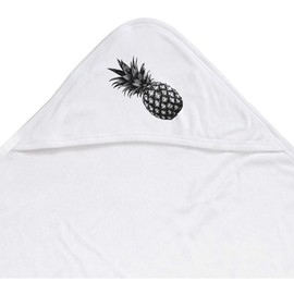 Azeeda 'Single Pineapple' Baby Hooded Towel (HT00035203)