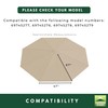 Garden Winds Heavy Duty Reinforced RipLock 500 Replacement Canopy Top