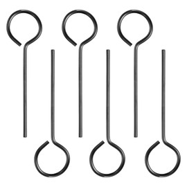 PATIKIL 5/64" Standard Hex Dogging Key, 6 Pack Solid Steel Wrench Door Key with O-Ring Full Loop for Crash Bar, Push Bar Emergency Exit Devices, Black