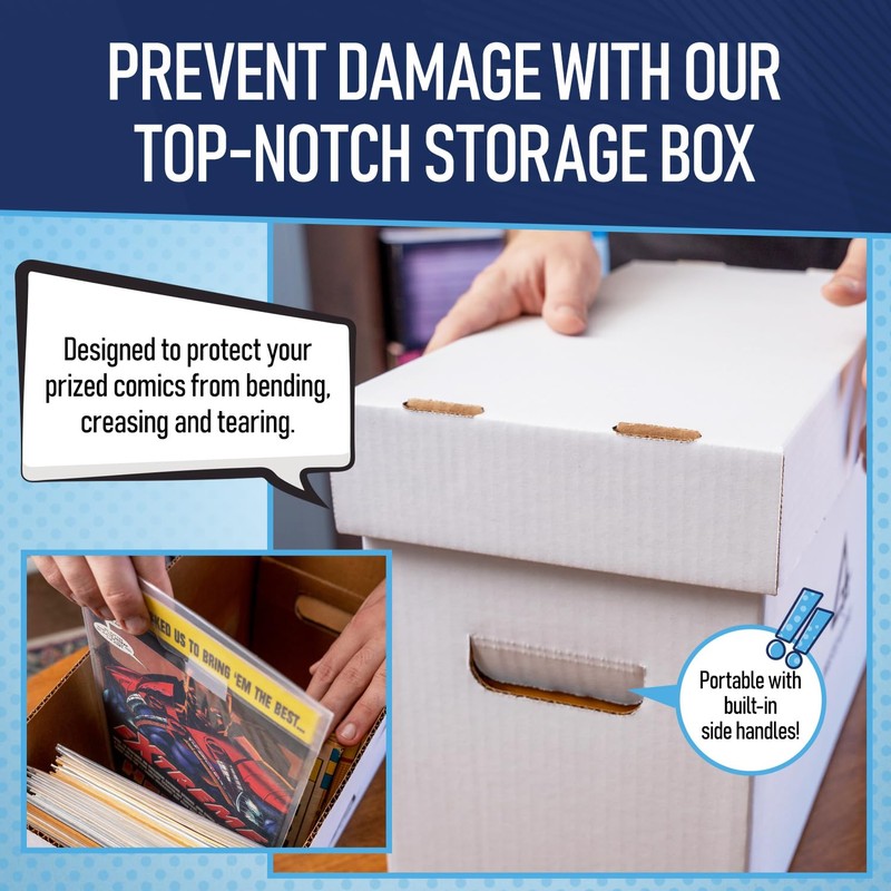 Bundle Set - Premium Short Comic Book Storage Box (3