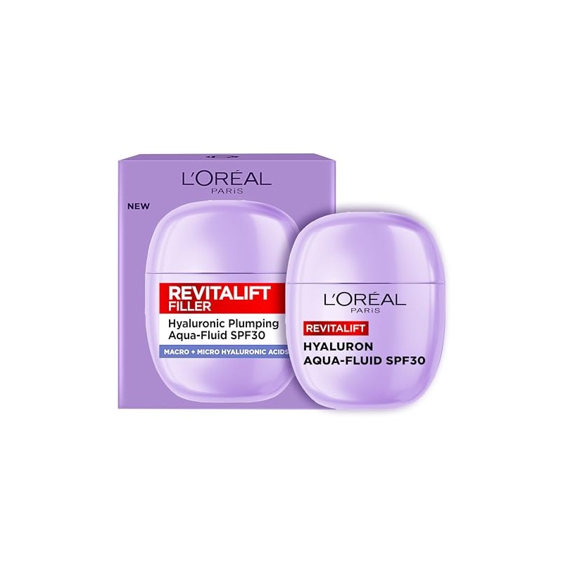 L'Oreal Paris Moisturiser, Korean Inspired Revitalift Filler SPF30, 40ml |