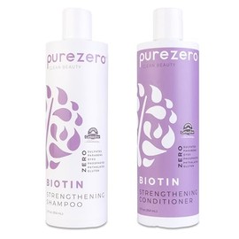 Purezero Set de Champú y Acondicionador Biotina - Fórmula Anti Adelgazamiento - Cabello Voluminizador, Más Grueso, Más Completo - Cero Sulfatos,...   