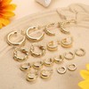 Kakonia 9 Pairs Gold Hoop Earrings Set for Women Lightweight