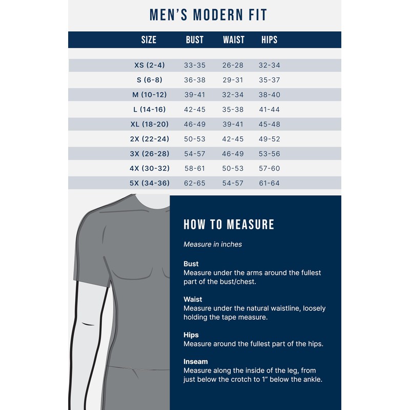 Cherokee Men's Fly Front Pant, Pewter, X-Large