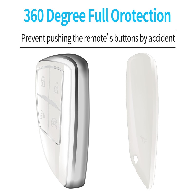 Tukellen for Chevy Key Fob Cover Soft TPU Full Protection