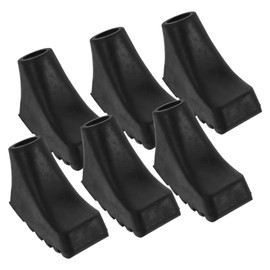 KICHOUSE 6pcs Non Slip Tips for Hiking Poles Canes Durable Crutch Foot Covers Easy Install Trekking Pole Accessories for Outdoor Activities Mountaineering