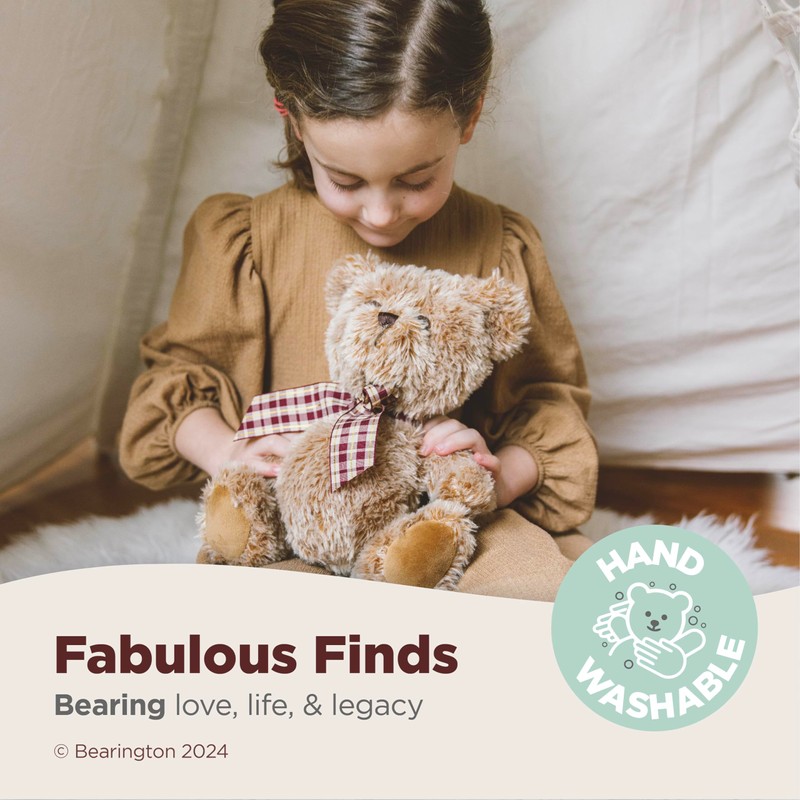 Bearington Collection Baby Shaggy Teddy Bear Plush - 11 in