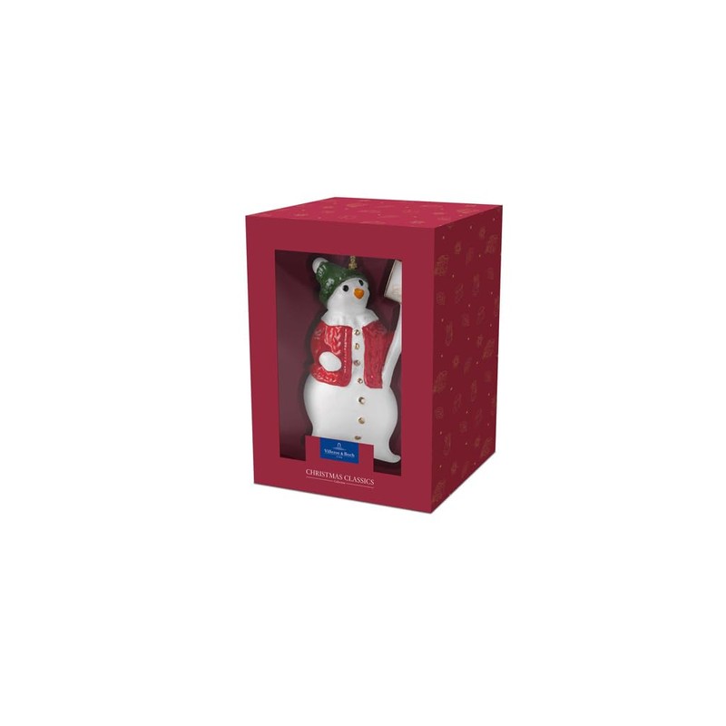 Villeroy & Boch Christmas Classics Snowman Ornament 6.5 x 4.5