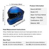 LNCHAO Motorcycle Helmets Dual Visor Full Face Helmet for Adults
