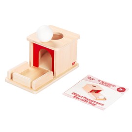 Kinder Park Montessori Wooden Object Permanence Box for Babies Ball Drop Toy with Tray Baby Toys 18+ Months Toddlers Infant Early Age Developmental Toys