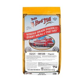 Bob's Red Mill Organic Corn Flour 25pound Bulk Bag, 400 Ounce