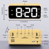 HOMVILLA Alarm Clock, Mains Powered Alarm Clock with Adapter -