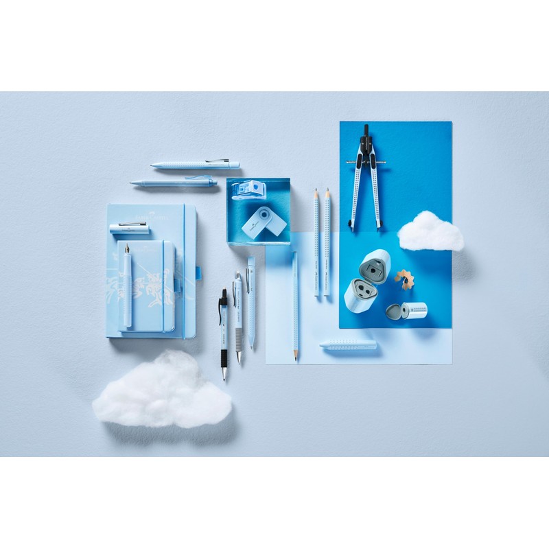 FABER-CASTELL 580084 Pencils Set Sky Blue 3-Piece with Jumbo Pencil