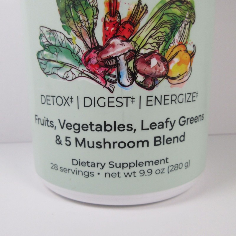 Essential Greens Super Greens Superfoods + Mushrooms Detox Digest Smoothie
