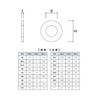 M&B Round Washer Brass (Brass) [Domestic Manufacturer] For M8 [30
