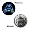 Police Car Magnet with Bottle Opener Round Police Patrol Car