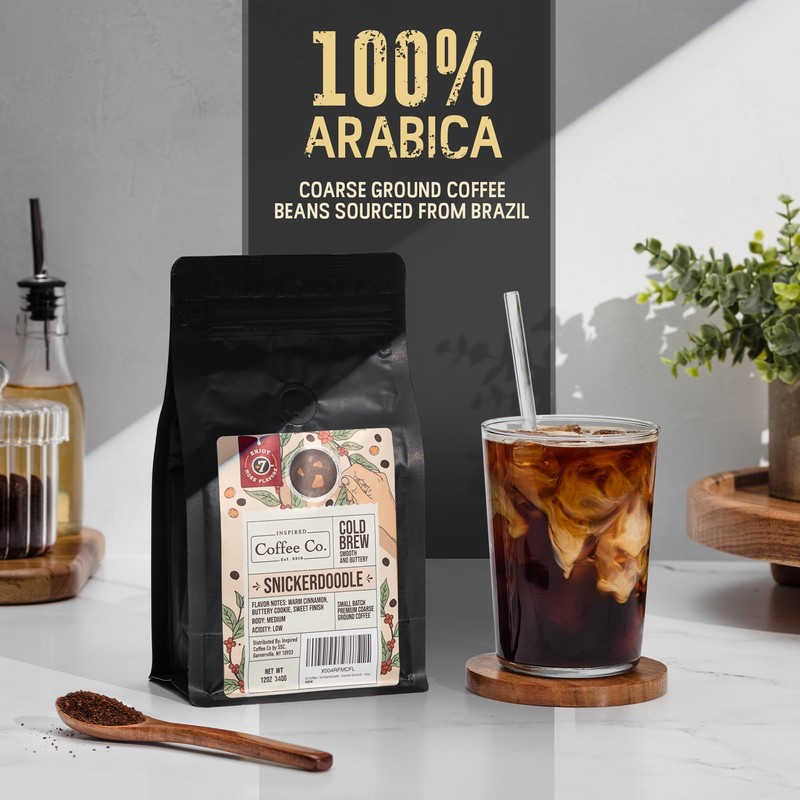 Inspired Coffee Co Snickerdoodle Flavored Cold Brew Coarse Ground Coffee