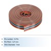 sourcing map 1 Pcs 14 Pin Flat Rainbow Ribbon Cable