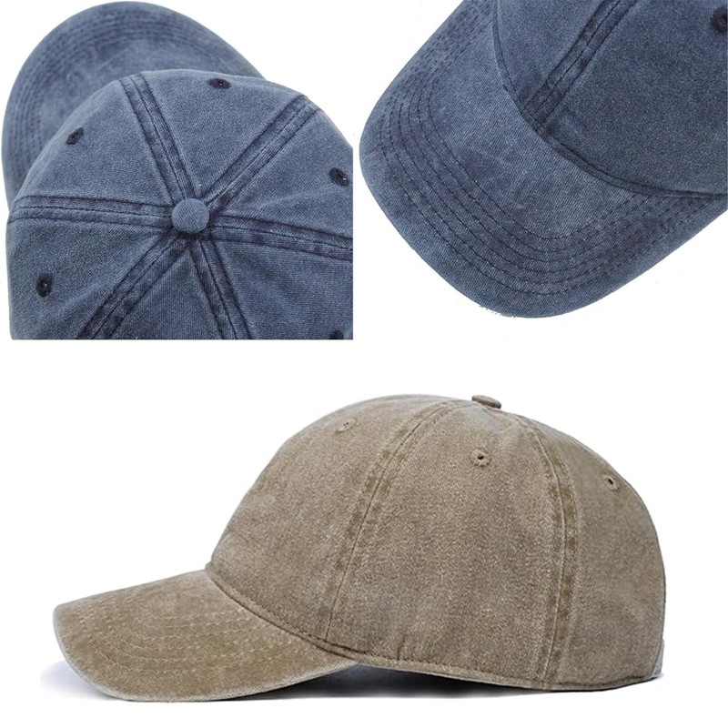 4 Pack Boy's Distressed Baseball Cap Washed Cotton Hat for