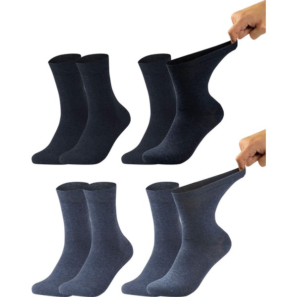 Vitasox Women's Extra Wide Waistband No Rubber, Vein Friendly Socks