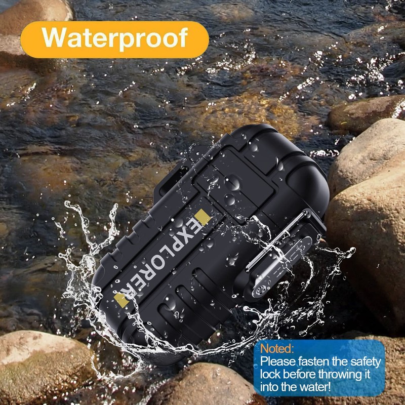 Waterproof Butane Torch Lighter Refillable Windproof Jet Flame Lighters for