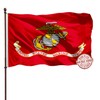 US Marine Corps USMC Flag Outdoor 2x3 Double Sided- 3Ply