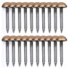 Tiazza 20Pcs Antique Brass Upholstery Tacks Drum Sofa Nails Cabinet