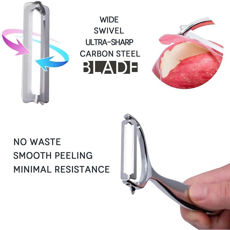 Potato Vegetable Peeler for Kitchen - Premium Stainless Steel Y