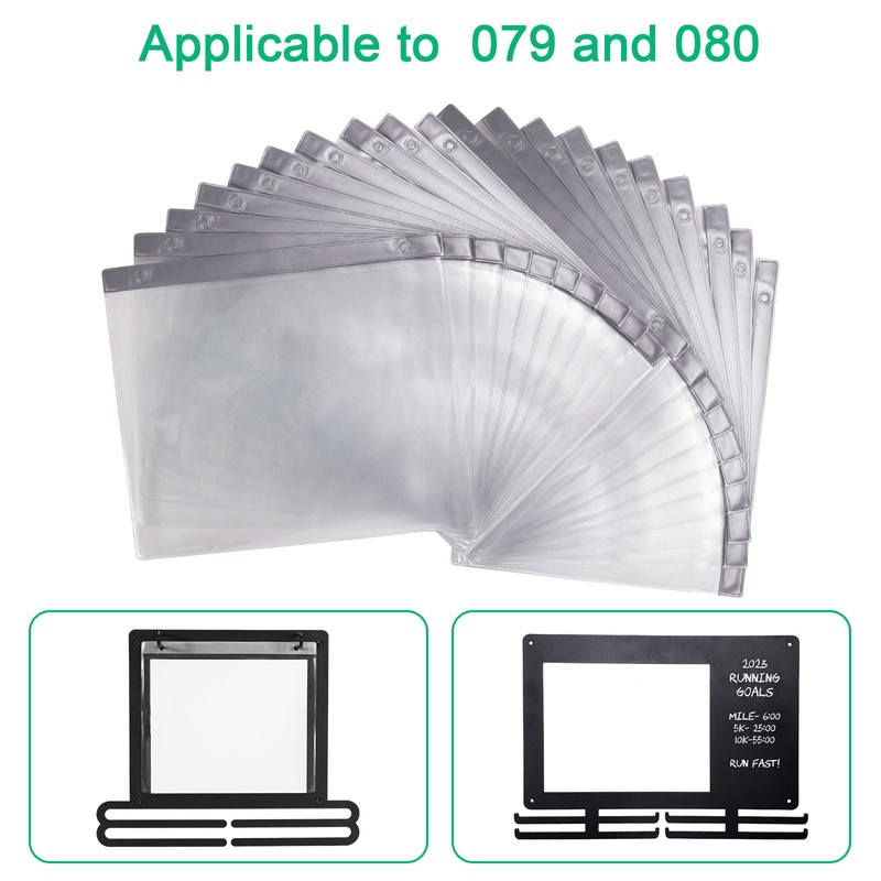 20 Pieces Race Number Stand Protective Cover Race Number Stand