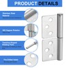 sourcing map 2Pcs 3" x 2-3/8" (LxW) 304 Stainless Steel