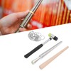 Ring Sizer Set Aluminum Finger Sizing Gauge Polishing Wood Mandrel