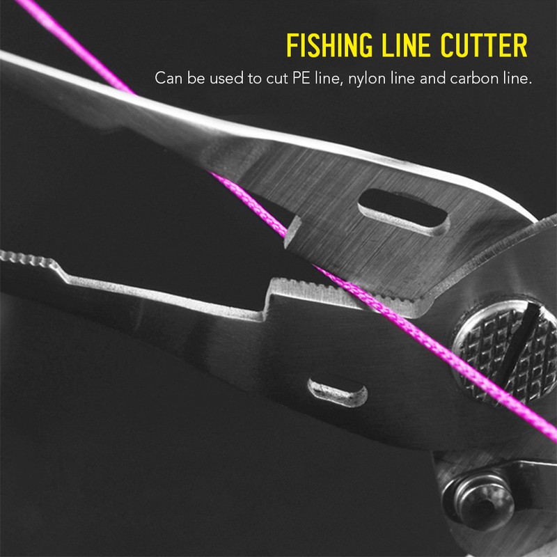 Fishing Pliers Scissors Stainless Steel Fishing Line Cutter Split Ring