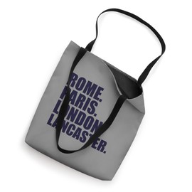 Rome Paris London Lancaster - Fun Cities Travel Tote Bag