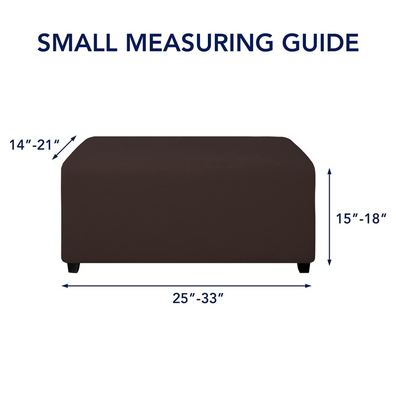 PureFit Super Stretch Soft Form Fit Ottoman Cover Rectangle -