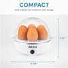 AROMA® Overly Easy Egg Cooker, Steamer, and Electric Egg Poacher