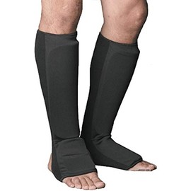 ProForce Cloth Shin Instep Guard Black - Size Large #84972