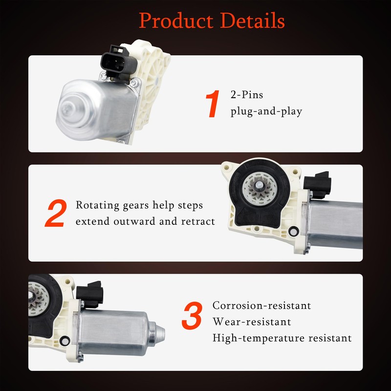 80-03129-90 Step Running Board Motor Kit Electric Side, Replacement for