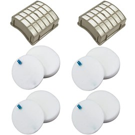 For Shark Navigator dlx Filter NV60 NV70 NV80 Replacement Filters,NV70 26,NV71,NV90,UV420 NV90 26 NV95 NV80 and NVC80C.4+4 Foam Filters + 2 Filters