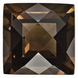 Sonia Jewels Brown Smoky Quartz, 5MM Square Checkerboard,