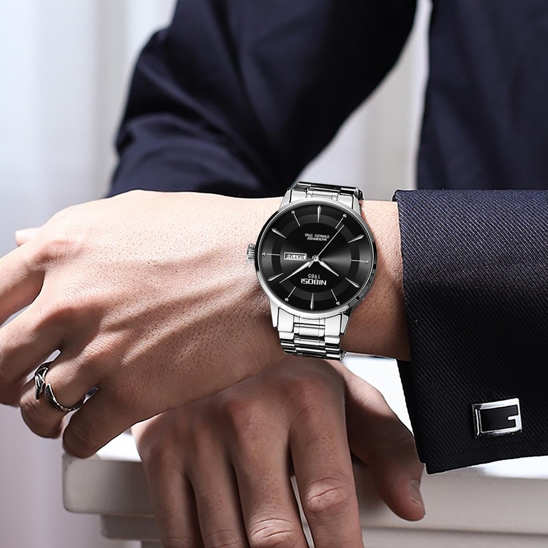 NIBOSI Watches for Men Quartz Analog Watch for Business, Sports