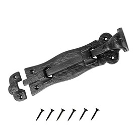 TERF® Heavy Duty Antique Black Door Bolt 125mm [5''] Surface Mounted Sliding Durable Door Lock Bolts Ideal for Securing Internal External Doors and Multi Purpose Use - 125mm