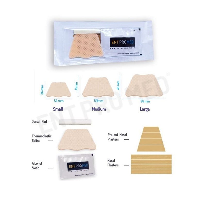 Thermoplastic External Nasal Splint - Beige Colour - a Kit,