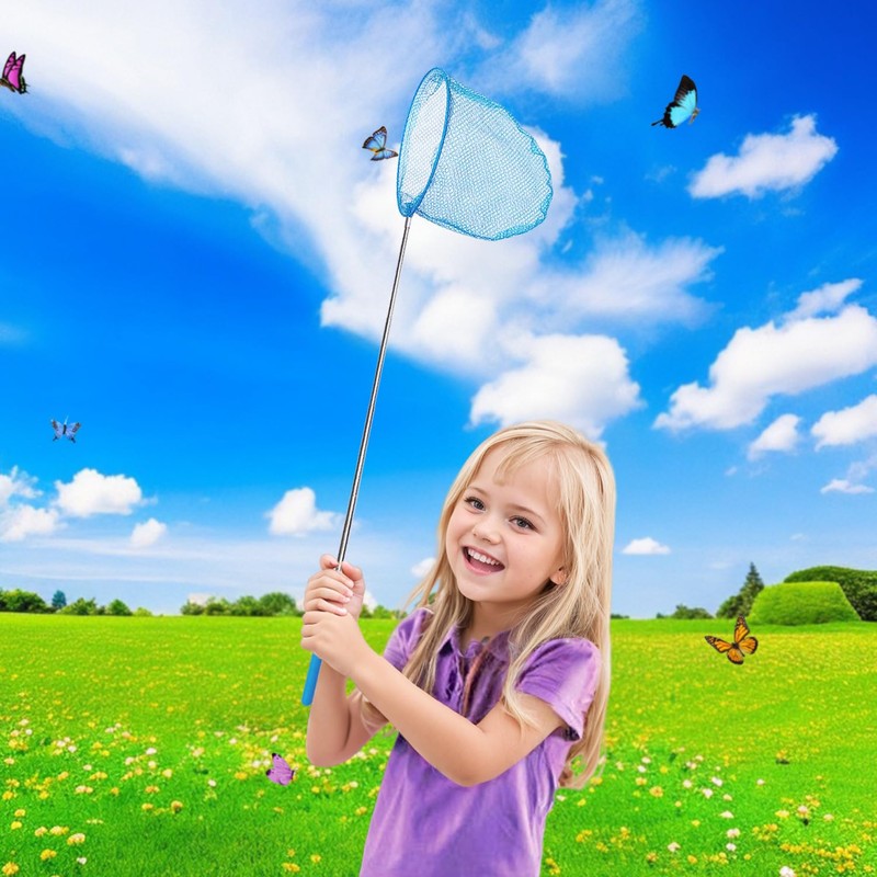 Outdoor Exploration Telescopic Bug-Catching Nets, Fishing Nets, Butterfly Nets for
