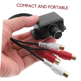 CHILDWEET Car Amplifier Bass Knob Control RCA Car RCA Remote Amplifier Easy to Use