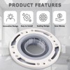 Toilet Flange Silicone and ABS Gray Universal Toilet Flange Replacement