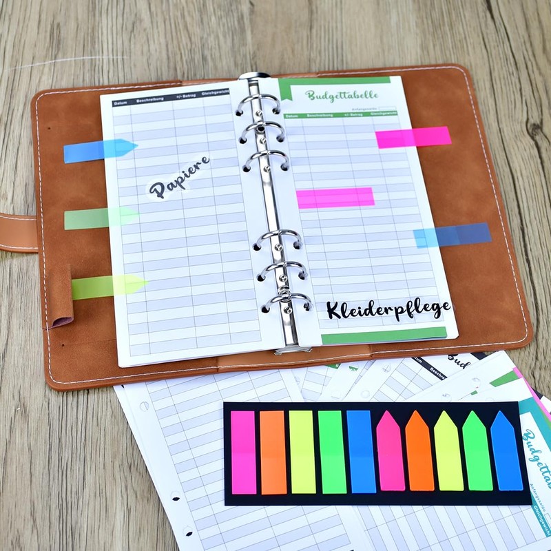 TANCUDER 96 Sheets Budget Sheets, Refill Paper A6, Budget Planner