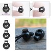 Swpeet Pack of 105 Round Single Hole Plastic Cord Locks